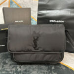 Saint Laurent Niki Messenger In Econyl 757146 Black
